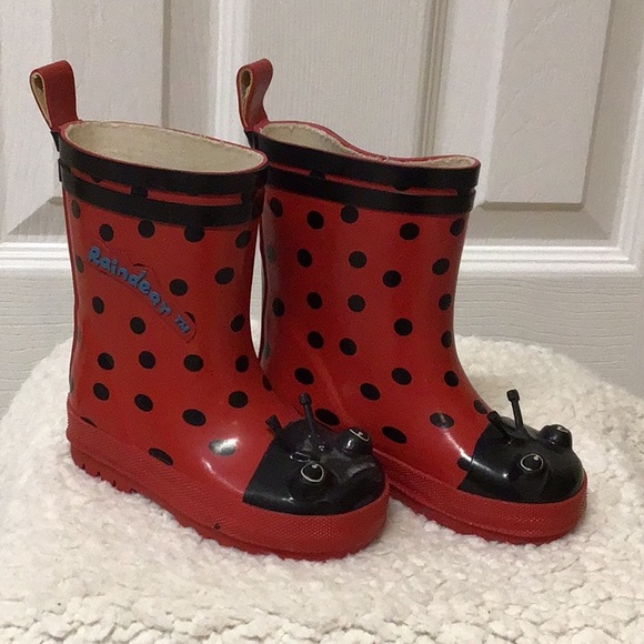LADYBUG RAINDEAR [TM] RAINBOOTS, Sz 6 - Picture 1 of 5
